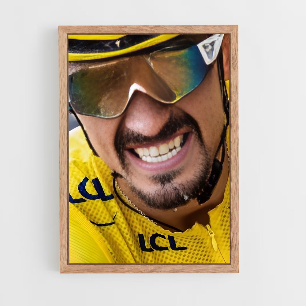 Poster La Force du Jaune – affiche Cyclisme (vue 4)